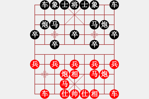 象棋棋譜圖片：百思不得棋解[575644877] -VS- 語路[1361848023] - 步數(shù)：10 