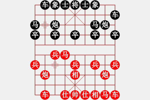 象棋棋譜圖片：測評 對鎖葫蘆炮 - 步數(shù)：10 