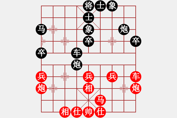 象棋棋譜圖片：老虎不吃人(6段)-和-小帥帥哥(7段) - 步數(shù)：40 