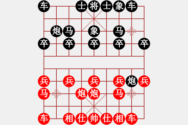 象棋棋譜圖片：貴族迷你庫(kù)(天罡)-勝-安順大俠(地煞) - 步數(shù)：10 