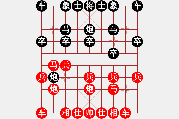 象棋棋譜圖片：順炮（黑卒7進(jìn)1) - 步數(shù)：11 