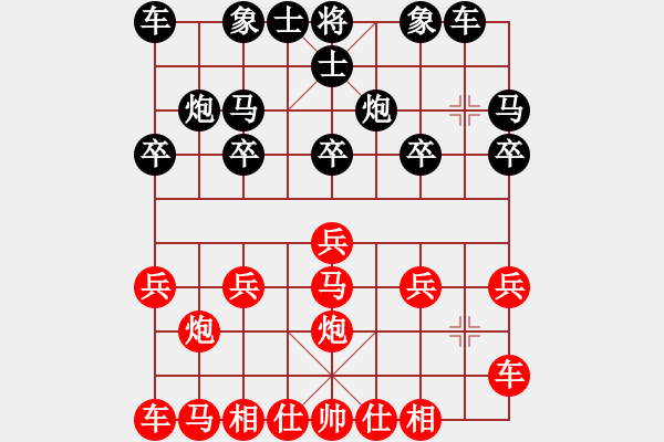 象棋棋譜圖片：橫才俊儒[292832991] -VS- 棋天大圣[1163052013] - 步數(shù)：10 