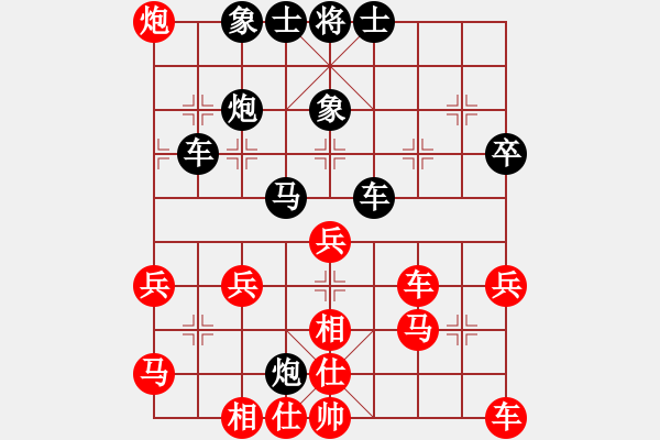 象棋棋譜圖片：賭棍(7段)-勝-三打一(9段)五六炮過河車對屏風(fēng)馬 黑進７卒黑右直車 - 步數(shù)：50 