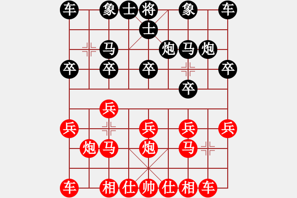 象棋棋譜圖片：中炮對后過宮炮(業(yè)三升業(yè)四評測對局)我先勝 - 步數(shù)：10 