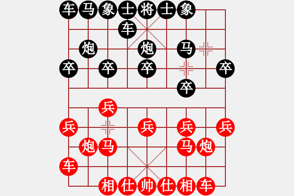 象棋棋譜圖片：八嘎喇叭奧[2823468700] -VS- 霆鋒，黃[376114143] - 步數：10 