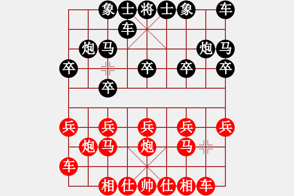 象棋棋譜圖片：象棋愛好者 VS 中級(jí)棋士 - 步數(shù)：10 