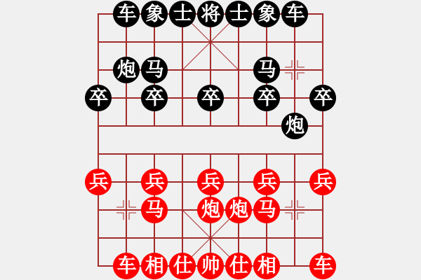 象棋棋譜圖片：小小老鼠紅和午夜狂奔〖五六炮對屏風(fēng)馬〗 - 步數(shù)：10 