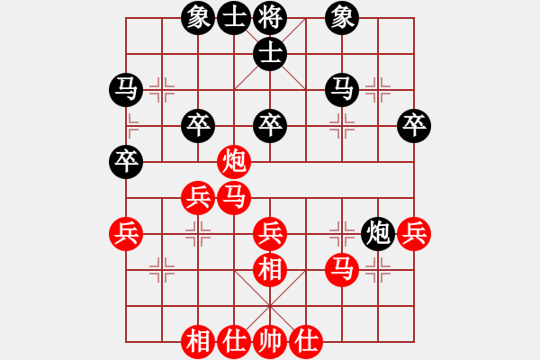 象棋棋譜圖片：紫薇花對紫微郎 勝 大海 - 步數(shù)：40 