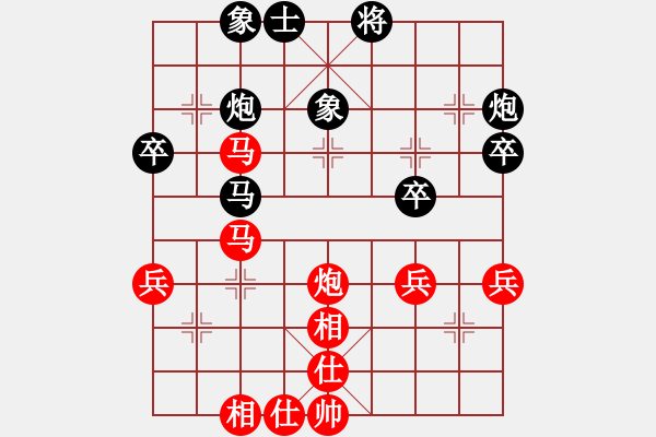 象棋棋譜圖片：寧波阿國(guó)(月將)-和-永不瞑目(人王) 中炮巡河車對(duì)屏風(fēng)馬 紅進(jìn)左馬 - 步數(shù)：60 