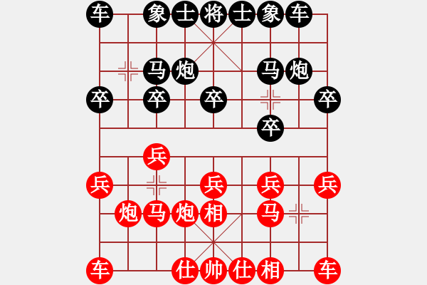 象棋棋譜圖片：開封怪蛇(2段)-和-佛祖微笑(5段) - 步數(shù)：10 