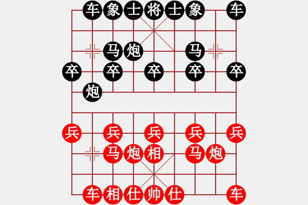 象棋棋譜圖片：1234 - 步數(shù)：10 