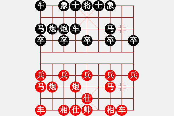 象棋棋譜圖片：?？炒髱?9段)-勝-天涯舞劍塵(7段) - 步數：10 