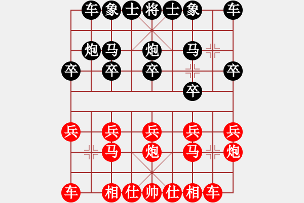 象棋棋谱图片：天杀(9段)-和-江西医生(日帅) - 步数：10 