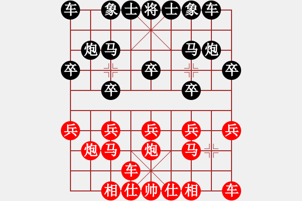 象棋棋譜圖片：后勝網(wǎng)絡(luò)棋手（中炮七路馬對屏風(fēng)馬） - 步數(shù)：10 