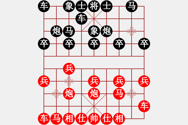 象棋棋譜圖片：怪兔子【先負(fù)】戚文卿---《雙車抗敵，雙炮奇襲！》 - 步數(shù)：10 