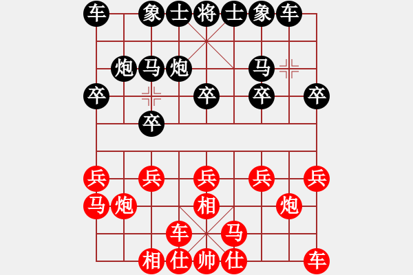 象棋棋譜圖片：王廓 先勝 韓勇 - 步數(shù)：10 