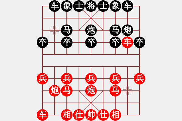 象棋棋谱图片：王宇航 先和 刘龙 - 步数：10 