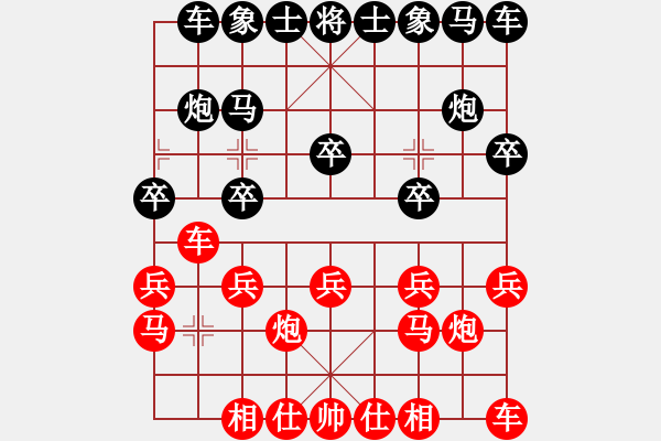 象棋棋譜圖片：寫書的人[紅] -VS- 行者必達(dá)[黑]膽大的炮！shu - 步數(shù)：10 