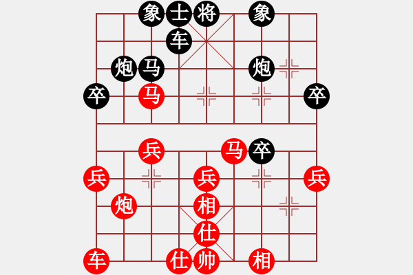 象棋棋譜圖片：2016.12.20.1評測先勝8-1婁東海左馬盤河提橫車.pgn - 步數(shù)：30 