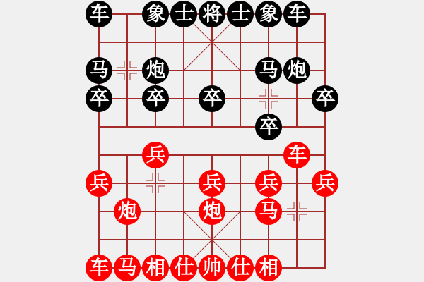 象棋棋譜圖片：行者必達[紅] -VS- 咋又輸了？[黑] - 步數(shù)：10 