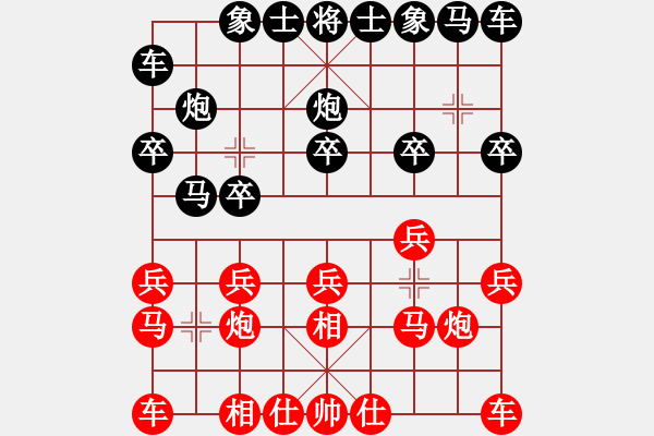 象棋棋譜圖片：無名小馬(7段)-和-宰割別慌(7段) - 步數(shù)：10 