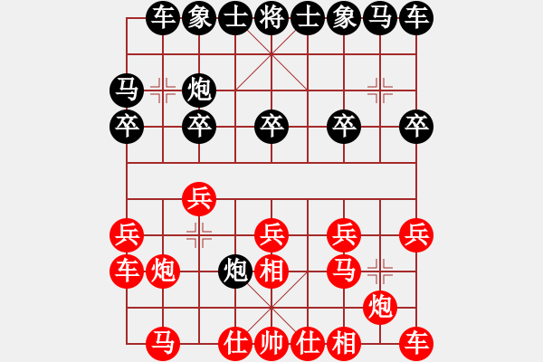 象棋棋譜圖片：兇猛(月將)-負(fù)-馨心(日帥) - 步數(shù)：10 