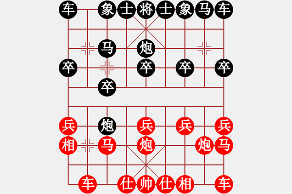 象棋棋譜圖片：橫才俊儒[紅] -VS- 踏浪的歌[黑] - 步數(shù)：10 