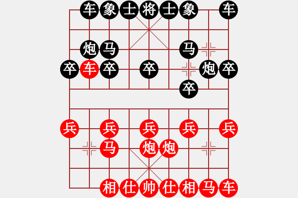 象棋棋譜圖片：旭日東升[紅] -VS- gaoyucheng1[黑] - 步數(shù)：10 