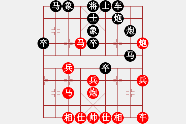 象棋棋譜圖片：918局 B05- 中炮對(duì)進(jìn)左馬-象棋旋風(fēng)九代專業(yè)版(16層) (先和) 旋風(fēng)引擎23層 - 步數(shù)：30 