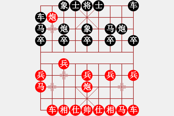 象棋棋譜圖片：confirm(4段)-勝-豹豹豹豹豹(4段) - 步數(shù)：10 