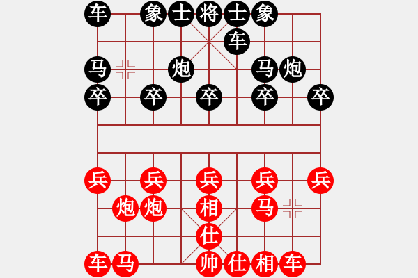 象棋棋譜圖片：1237局 A07- 金鉤炮局-旋風引擎23層(2785) 先勝 司馬懿(2350) - 步數(shù)：10 