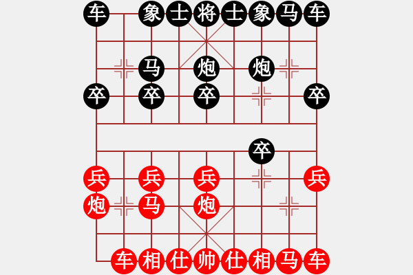 象棋棋譜圖片：誰與爭鋒（9-1）先負 wgp - 步數(shù)：10 