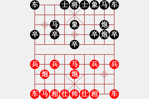 象棋棋譜圖片：日月玄紅負(fù)葬心【中炮局】 - 步數(shù)：10 