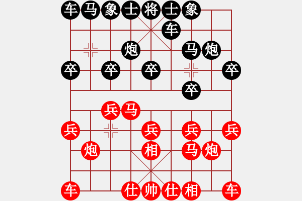 象棋棋譜圖片：網(wǎng)路對戰(zhàn)　管理員　先勝　無名氏 - 步數(shù)：10 