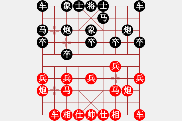 象棋棋谱图片：周小平 先和 刘宗泽 - 步数：10 