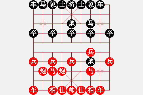 象棋棋譜圖片：快樂棋社 齊齊哈爾劉紅 先勝 鶴城王建東 - 步數(shù)：10 