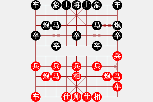 象棋棋譜圖片：邊馬局 - 步數(shù)：10 