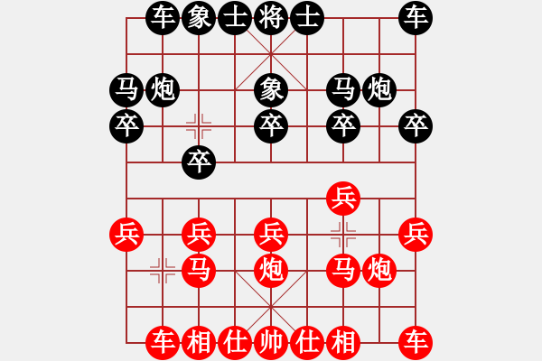 象棋棋譜圖片：棋暢(1段)-勝-元極道人(9級) - 步數(shù)：10 