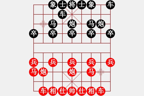 象棋棋譜圖片：橫才俊儒[292832991] -VS- 小隱于市[-] - 步數(shù)：10 