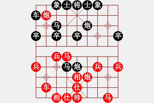 象棋棋譜圖片：風(fēng)再起時(shí)(9星)-勝-佳佳元旦免(9星) - 步數(shù)：30 