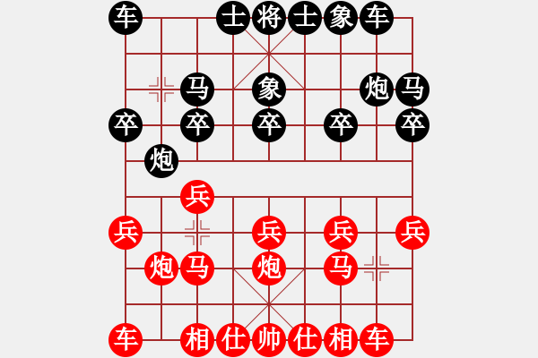 象棋棋譜圖片：中炮對(duì)單提馬（QQ業(yè)五升業(yè)六評(píng)測(cè)對(duì)局）紅勝 - 步數(shù)：10 