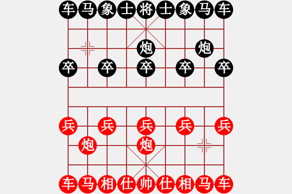 象棋棋譜圖片：1 - 步數(shù)：2 