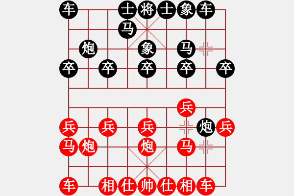 象棋棋譜圖片：棋癡[815466730] -VS- 大只鵝[702079065] - 步數(shù)：10 