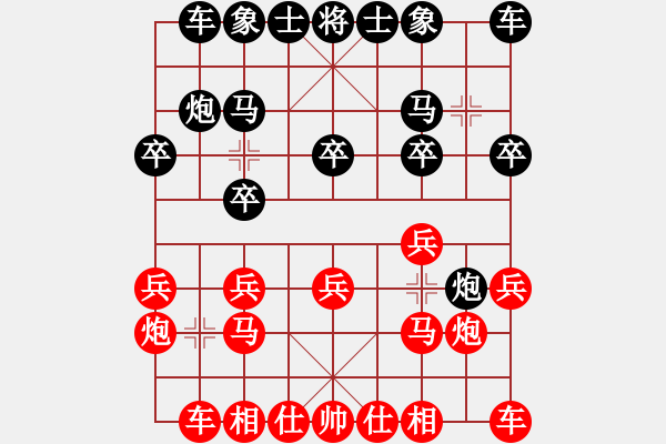象棋棋谱图片：四川 许文章 和 杭州 程宇东 - 步数：10 