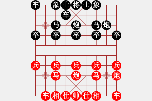 象棋棋譜圖片：老兵耍賴 莊主發(fā)狠：三臺(tái)怪手[紅] -VS- 衡 水★老 兵[黑] - 步數(shù)：10 