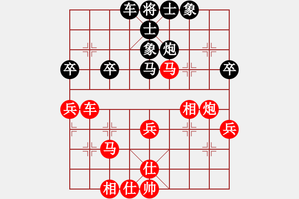 象棋棋譜圖片：武漢的朱胖子紅和葬心〖中炮對(duì)屏風(fēng)馬〗 - 步數(shù)：60 