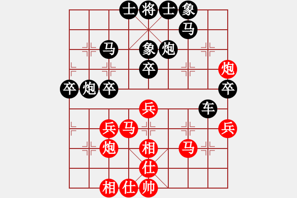 象棋棋譜圖片：一路傻輸(8星)-負(fù)-彌勒佛主(天罡) - 步數(shù)：40 