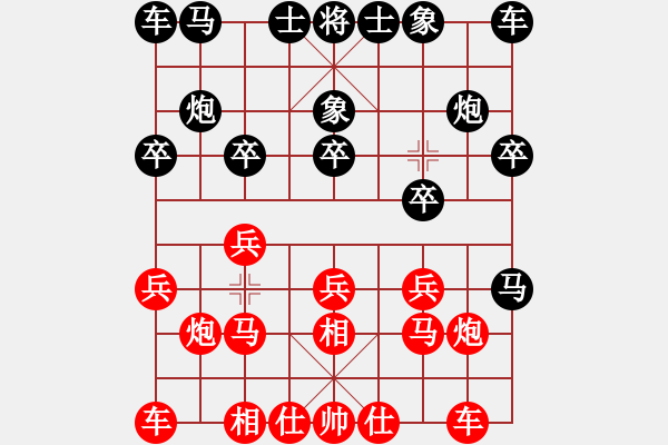 象棋棋譜圖片：玄機(jī)逸士 先負(fù) 先鋒官-靚女（列相局） - 步數(shù)：10 