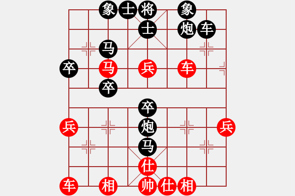 象棋棋譜圖片：口日目(3段)-負-司令撞地雷(6段) - 步數(shù)：40 