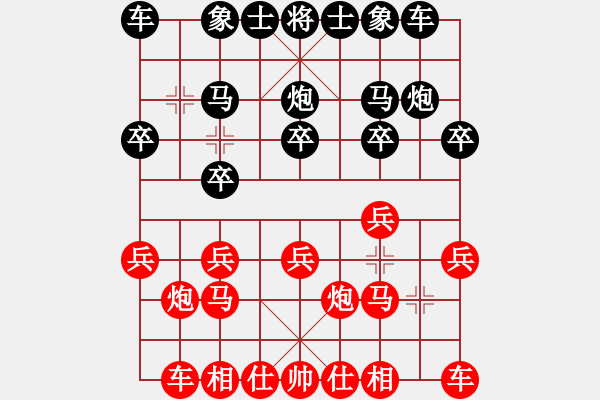 象棋棋譜圖片：e - 步數(shù)：10 